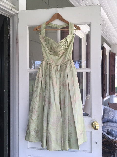 Okinawa silk halter dress and shrug – Evergreen Antiques & True Vintage