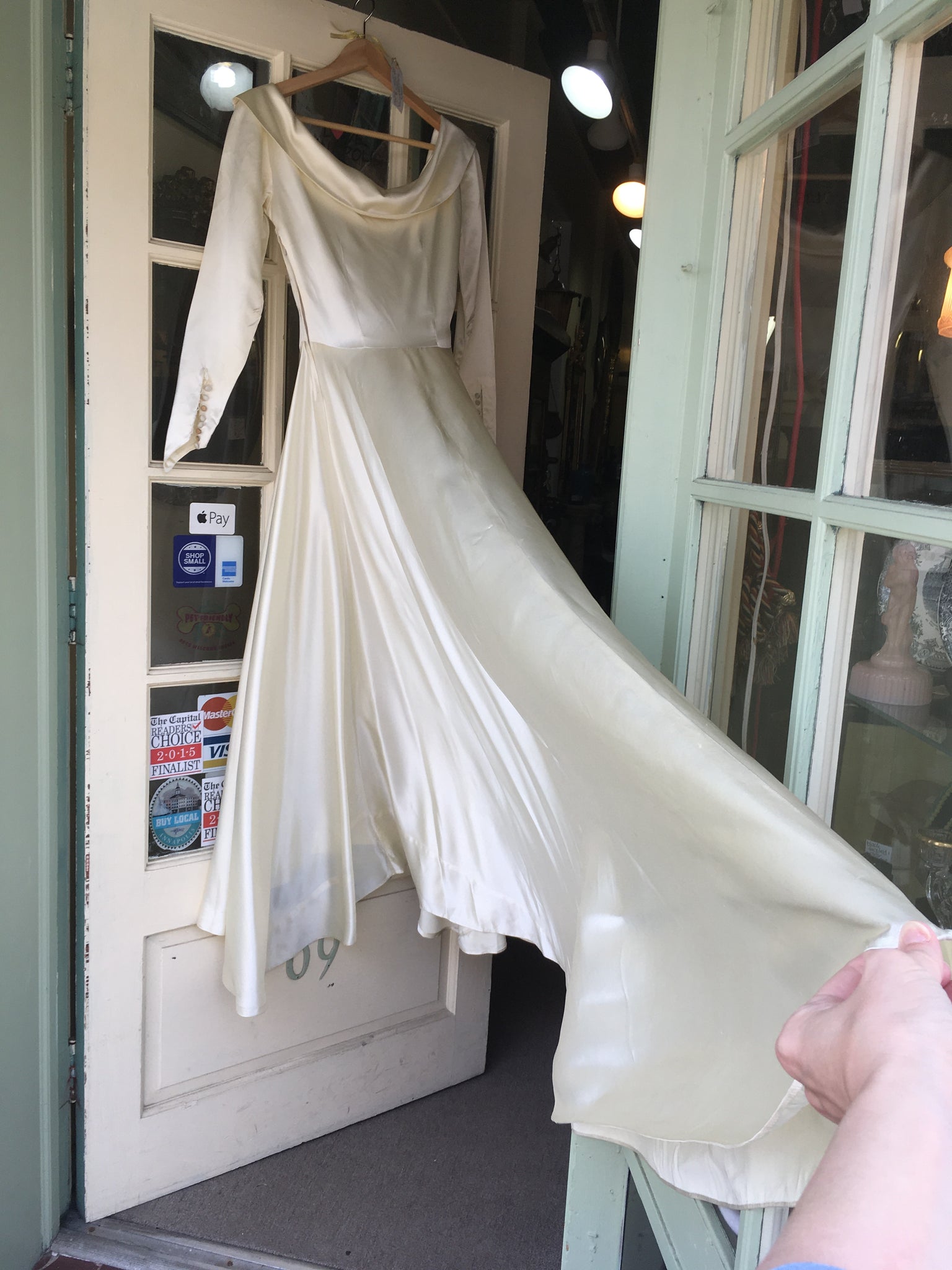 1950's satin wedding dress vintage satin wedding dresses Vintage 1950s Style Satin Ball Gowns Wedding Dresses Halter Top